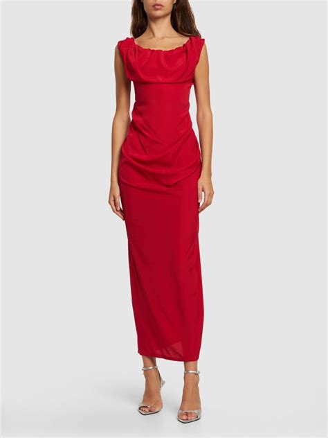 Ginnie Long Crepe Pencil Dress Vivienne Westwood Women Luisaviaroma