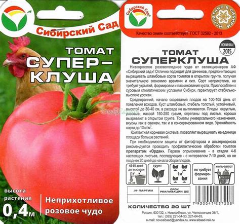 Томат Суперклуша Сибирский сад: отзывы, фото кто сажал, урожайность ...