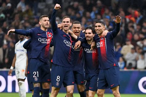 Le PSG égale un nouveau record avec sa victoire à Marseille Ligue 1