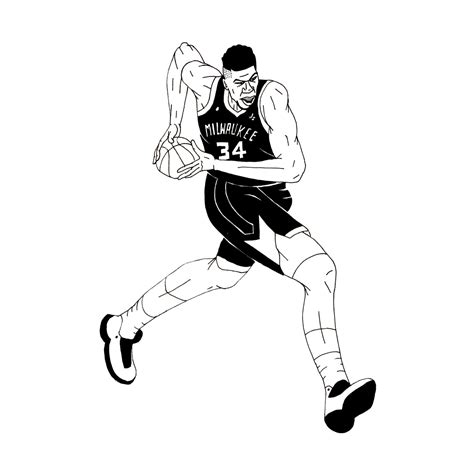 Giannis Antetokounmpo Coloring Sheets Coloring Pages