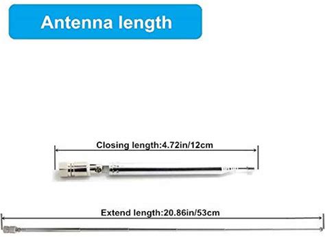 Getuscart Fm Radio Antenna Ancable Indoor Fm Telescopic Antenna 75