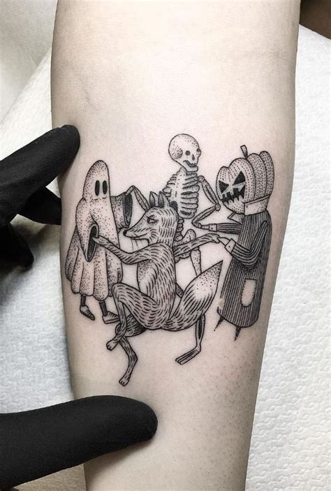 50 Halloween Tattoos For People Who Live To Explore The Scary Hike