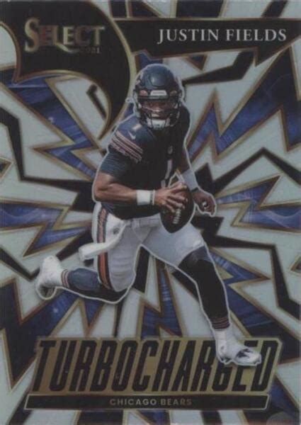 2021 Panini Select Turbocharged Silver Prizm TUR 4 Justin Fields RC