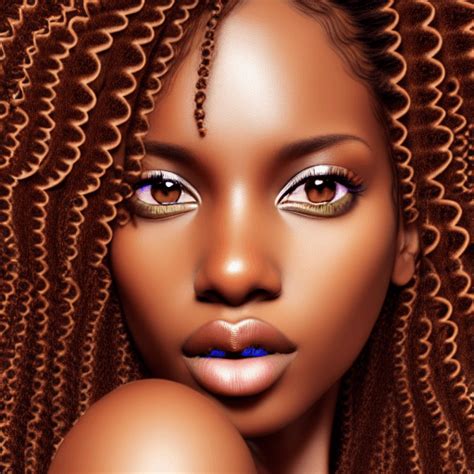 Beautiful Melanin Brown Skin Woman Diva Model · Creative Fabrica