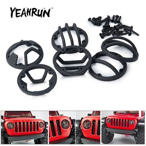 YEAHRUN Nylon Headlight Guards Cover For Axial SCX10 III AXI03007 JEEP