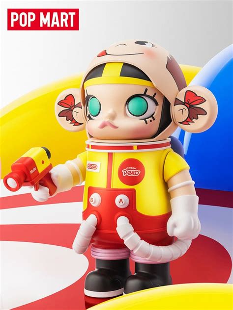 Popmart Popmart Space Molly X Peko Chan Figurine Brand New Mm