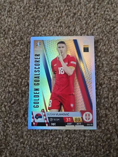 Topps Match Attax Uefa Euro Dusan Vlahovic Carte De Buteur Dor