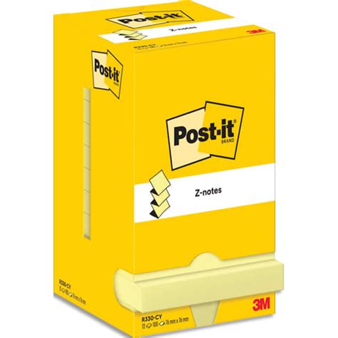 POST IT POST IT Lot De 12 Recharges Repositionnables ZNOTES 100