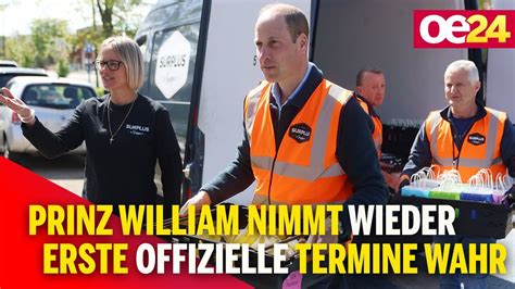 Prinz William Nimmt Wieder Erste Offizielle Termine Wahr Youtube