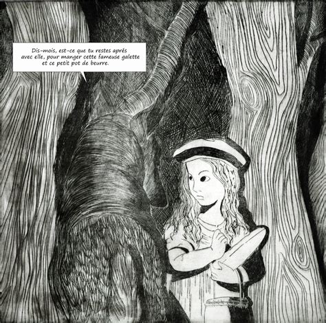 Il Tait Encore Une Fois Le Petit Chaperon Rouge En Gravure Zinc