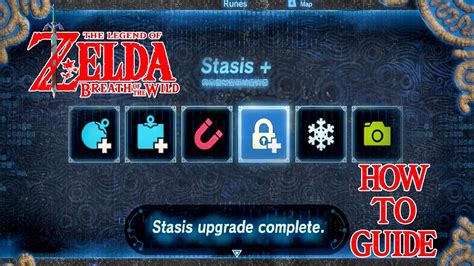 How To Upgrade Sheikah Slate Stasis Remote Sheikh Sensor Zelda