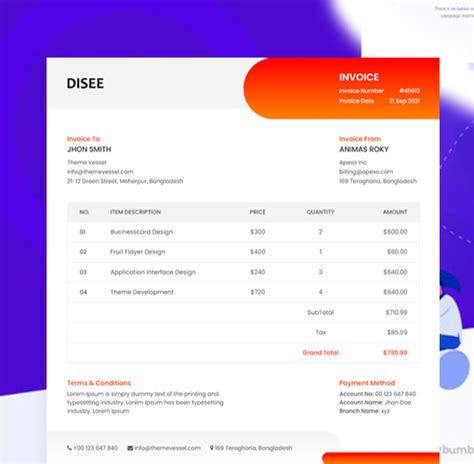 Ultimate Invoice Html Templates For Your Online Business From Themevessel