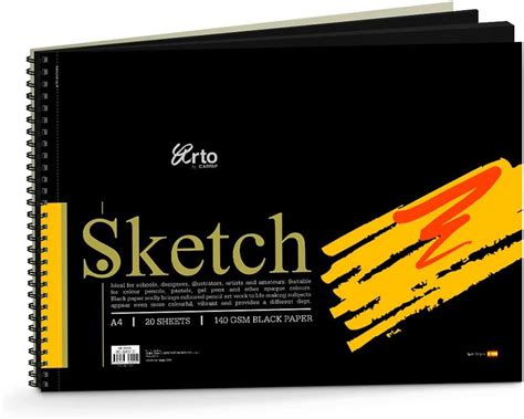 Campap Arto A5 Hard Cover Sketch Book Acid Free Drawing Paper 120