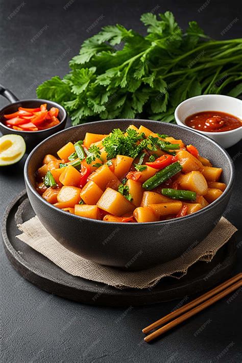 Premium Photo | Tteokbokki or spicy Korean rice cake is one of the most ...