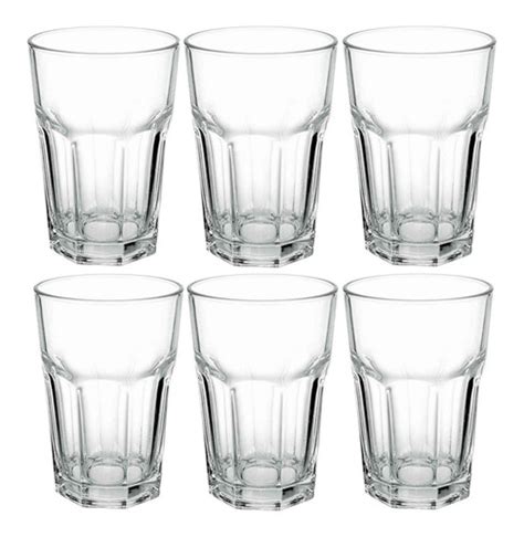 Vaso Bristol Agua Gaseosa Vidrio Nadir 410 Ml Set X6 Gastronovocom