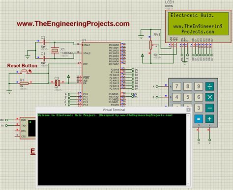 Electronic Quiz Project With 8051 Microcontroller The Engineering Projects