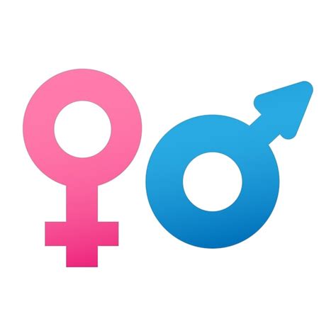 Icono De Sexo Femenino Y Masculino Vector Premium