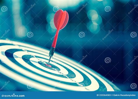 Bullseye Or Bulls Eye Target Or Dartboard Has Dart Arrow Throw Hitting