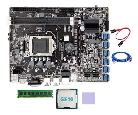 Placa Base Minera B Btc Pcie A Usb Lga G Cpu Dd Cuotas