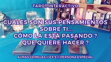 Sus Pensamientos Sobre Ti 🙇🏻‍♀️💭 Almas Gemelas Exs 🔥 Tarot Interactivo Youtube