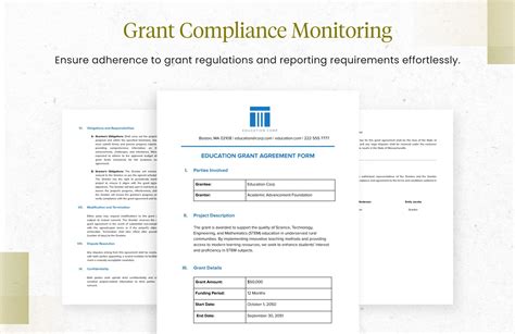 Education Grant Agreement Form Template in Word, PDF, Google Docs ...