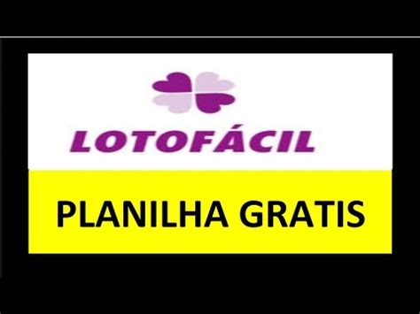 Lotofacil Baixe Essa Otima Planilha Dezenas Gratis Youtube