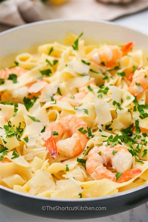 Easy Shrimp Alfredo Pasta Recipe With Jar Sauce