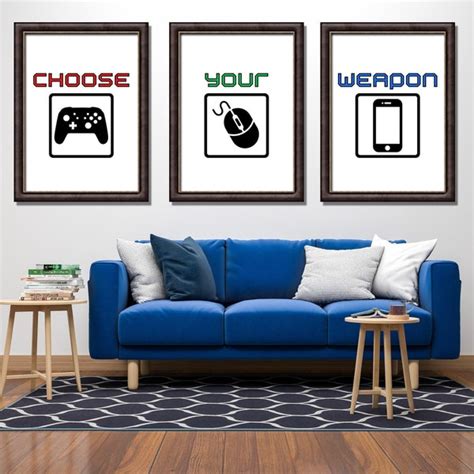 Gaming Wall Art Set - Etsy