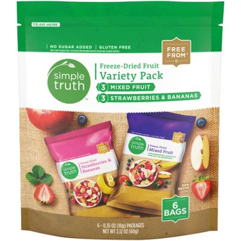 Simple Truth Mixed Fruit Strawberry Banana Freeze Dried Fruit