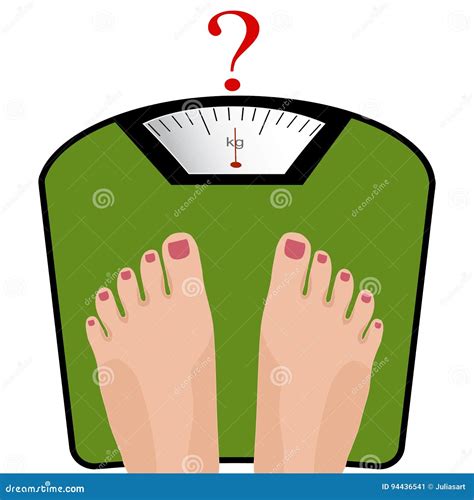 Fat Man Or Woman Standing On Weight Scale With Heavy Weight Vector