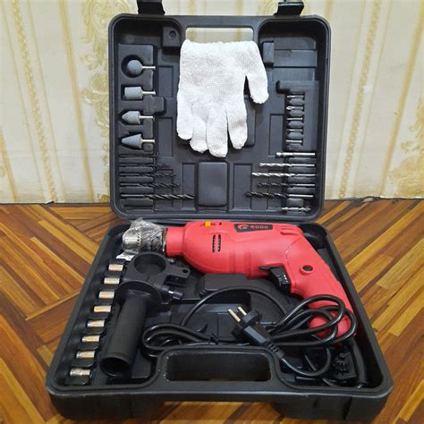 Mesin Bor Set Tembok Beton 13mm Edon ED5 5513 Impact Drill 13mm Bolak