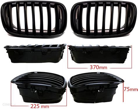 Shr Germany Grill Kratki Bmw X5M E70 09 13R Czarne Połysk Mat 00Pm