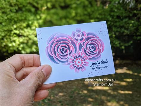 Ombre Technique From Alphacrafts Stampin Up