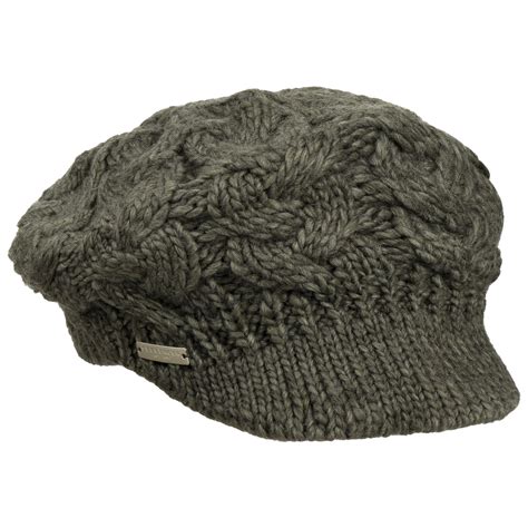 Bonnet Avec Visi Re Cable Knit By Seeberger Chf