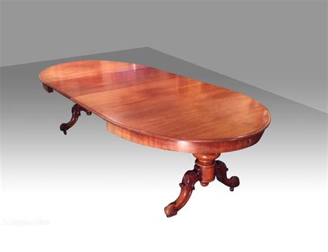 Antique Pedestal Extending Oval Dining Table - Antiques Atlas