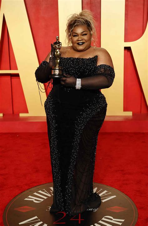 Da Vine Joy Randolph Went Full Goth Glam For The Oscars After Party