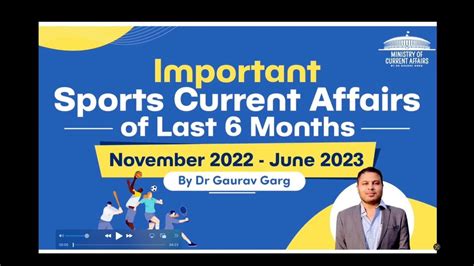 Sports Current Affairs 2023 Complete Best Current Affairs 2023 By Dr