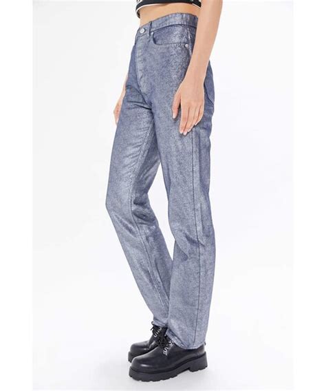 BDGビーディージーのBdg BDG High Waisted Relaxed Straight Jean Metallic Denim