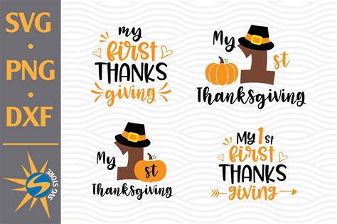 My First Thanksgiving Graphic by SVGStoreShop · Creative Fabrica