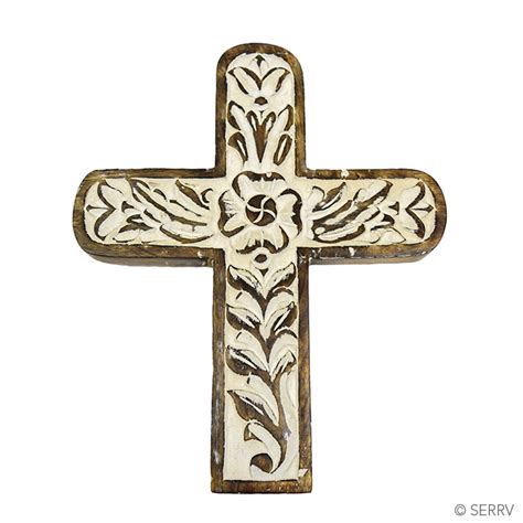 Wall Art Carved Wooden Wall Cross