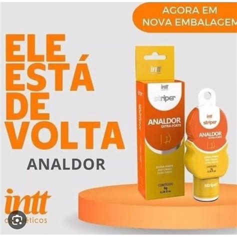 Nova Embalagem Dessensibilizante Gel Anal Extra Forte Striper Analdor