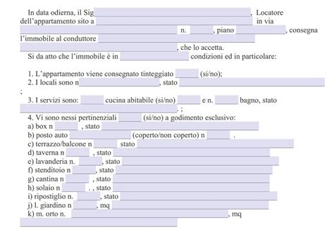 Modulo Per Consegna Chiavi Word E Pdf