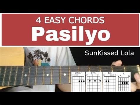 Sunkissed Lola Pasilyo Guitar Tutorial Easy Chords Youtube