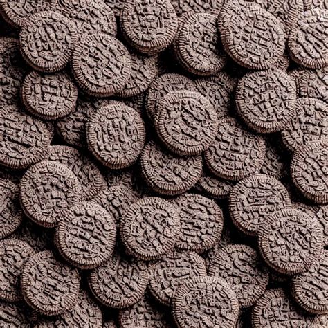 Close Up View Of Oreos On Top Of A Wooden Table Stable Diffusion