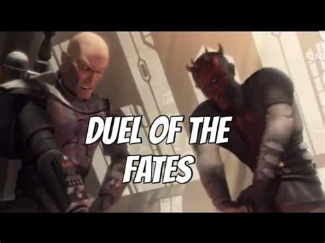 Darth Maul Vs Pre Vizsla Duel Of The Fates Youtube