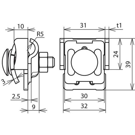 Dehn Falzklemme Niro F Rd Kle Mmb M Klemmbock L Ngs