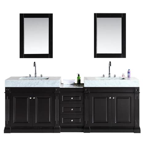 Design Element Odyssey In Espresso Double Sink Bathroom Vanity With