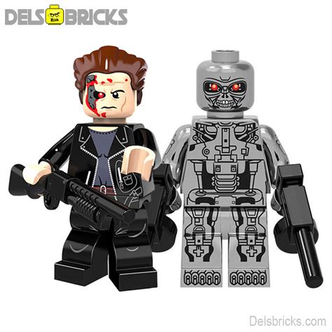 Terminator T 800 Set Of 2 Lego Custom Minifigures Custom Toys Ralphie