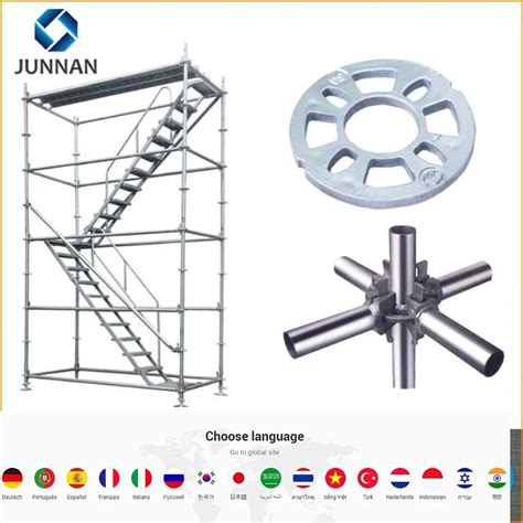 Hot Dip Galvanized Ring Lock Scaffolding Disc Buckle Pipe Construction