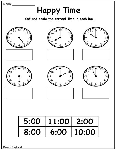 Free Telling Time To The Hour Worksheet Download Free Telling Time To